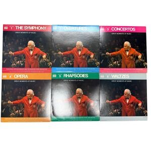 Time Life Great Moments of Music Vinyl LP Vol 1-6 Arthur Fiedler Boston Pops